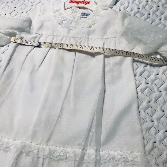 Vintage Newborn Christening Gown  & Bonnet White - Picture 6 of 6